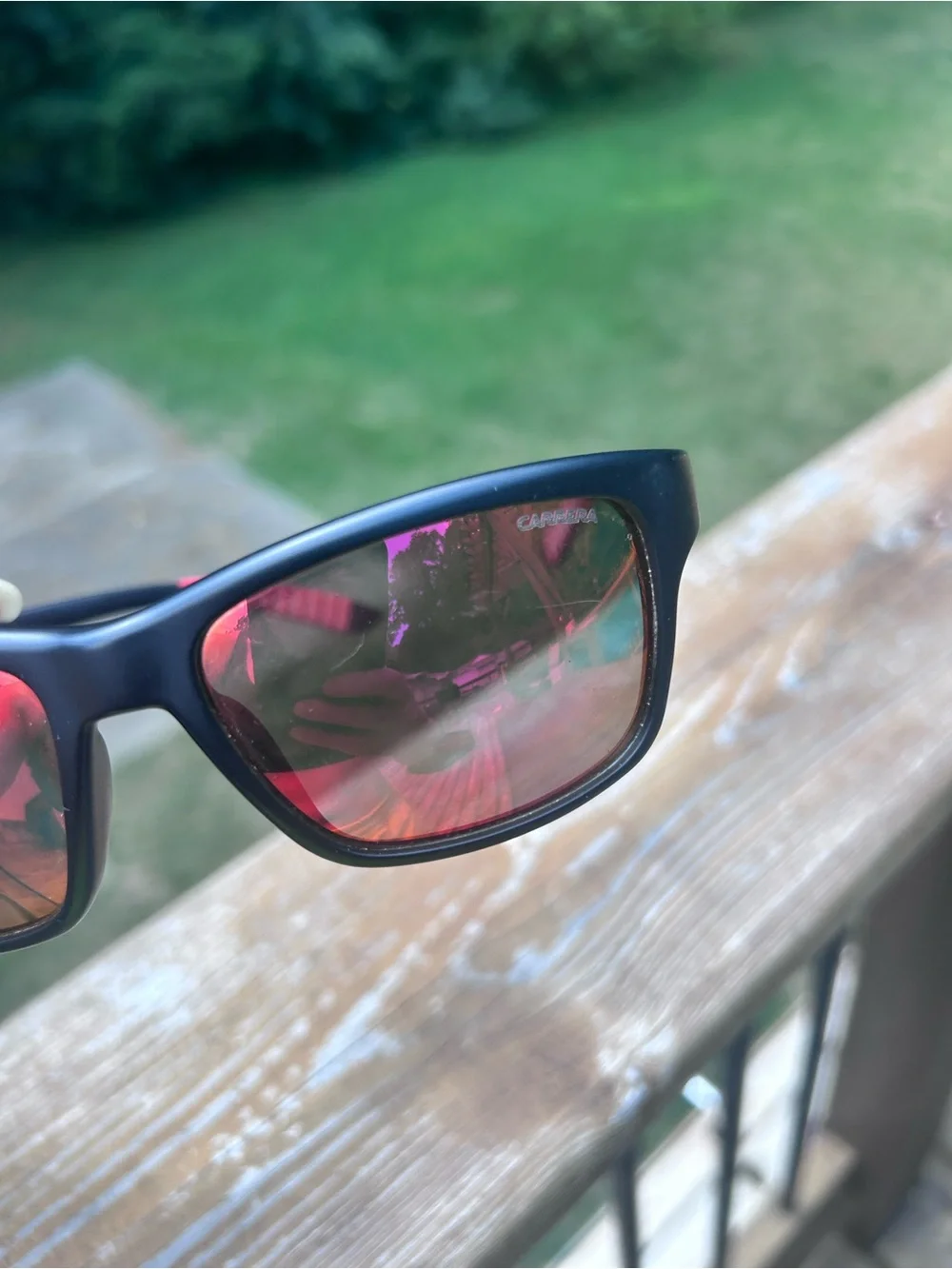Carrera 8013/S Matte Black Red Mirror Polarized Sunglasses w/ Case Unisex